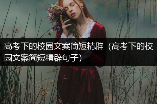 高考下的校园文案简短精辟（高考下的校园文案简短精辟句子）