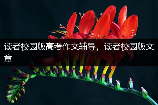 读者校园版高考作文辅导，读者校园版文章