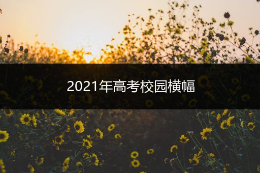 2021年高考校园横幅