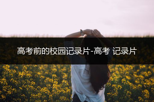 高考前的校园记录片-高考 记录片