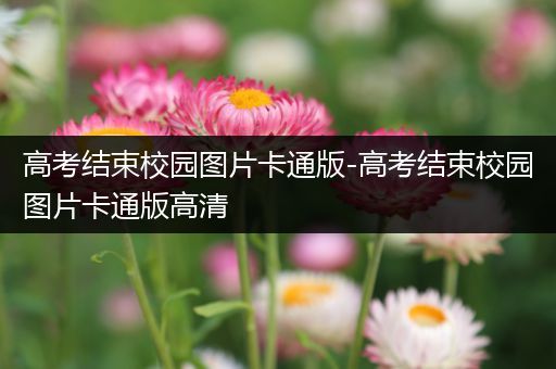 高考结束校园图片卡通版-高考结束校园图片卡通版高清