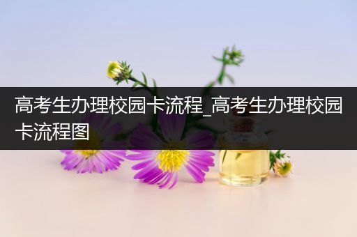 高考生办理校园卡流程_高考生办理校园卡流程图