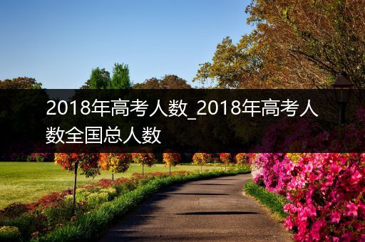 2018年高考人数_2018年高考人数全国总人数