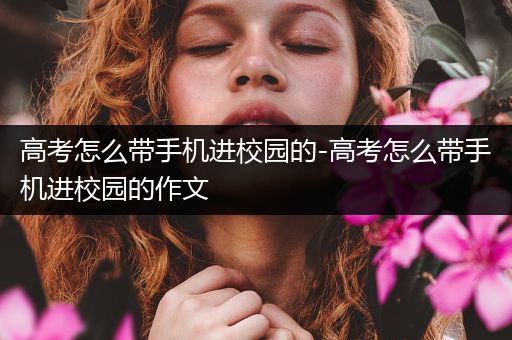 高考怎么带手机进校园的-高考怎么带手机进校园的作文