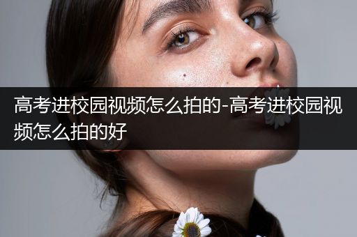 高考进校园视频怎么拍的-高考进校园视频怎么拍的好