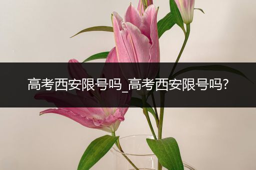 高考西安限号吗_高考西安限号吗?