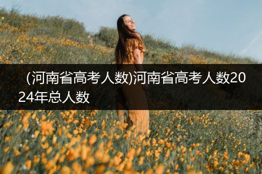 （河南省高考人数)河南省高考人数2024年总人数