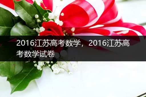 2016江苏高考数学，2016江苏高考数学试卷